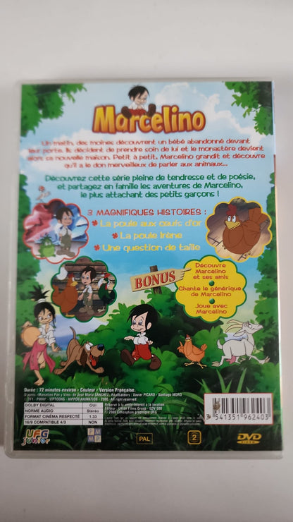 Marcelino DVD - Pochette arrière avec synopsis et bonus