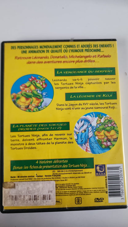 Tortues Ninja Les Extra-Terrestres DVD - Pochette arrière avec les 4 histoires