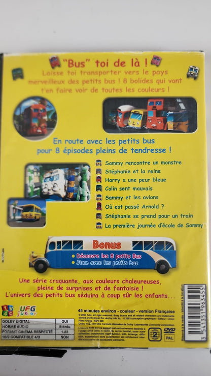 Les Petits Bus DVD - Pochette arrière avec les 8 épisodes et bonus