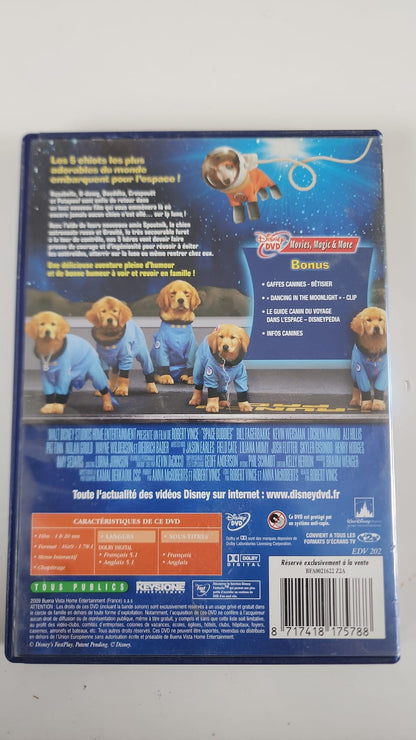 Les Copains dans l'Espace DVD - Pochette avant Disney boîtier bleu