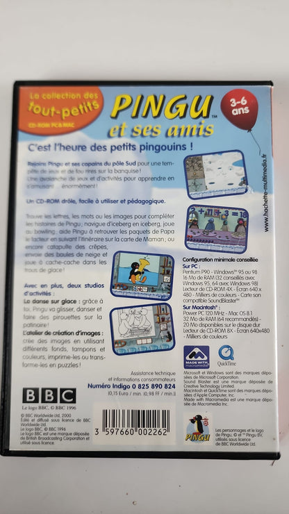 Pingu et ses Amis CD-ROM - Pochette avant Hachette Multimédia BBC boîtier noir