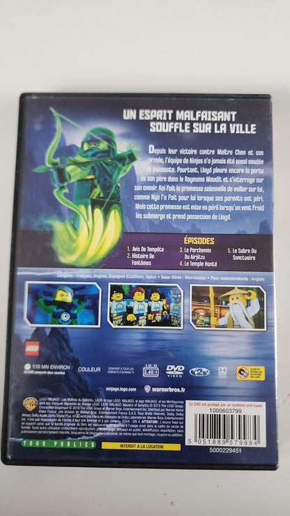 LEGO Ninjago Possession DVD - Pochette arrière avec 5 épisodes et synopsis