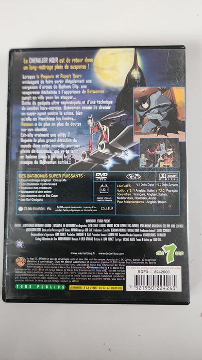 Batman Batwoman DVD - Pochette arrière synopsis bonus Bat-Cave Pingouin