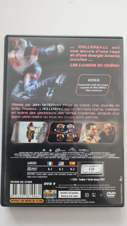 Rollerball – DVD | 克里斯·克莱恩 • 让·雷诺 • LL Cool J | 约翰·麦克蒂尔南 | 哥伦比亚特瑞星