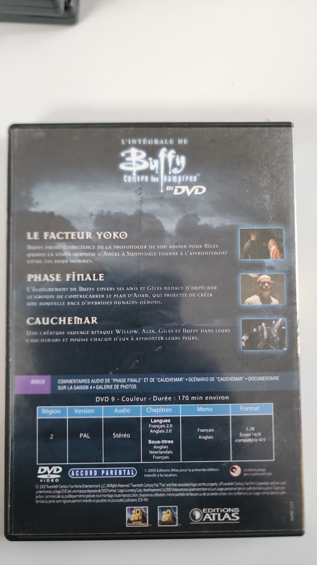 Buffy contre les Vampires – Intégrale Saison 4 – DVD 6 (Ep. 20 à 22) | Éditions Atlas • 20th Century Fox