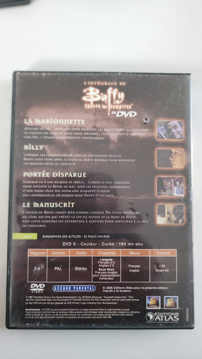 Buffy contre les Vampires – Intégrale Saison 1 – DVD 3 (Ep. 9 à 12) | Éditions Atlas • 20th Century Fox