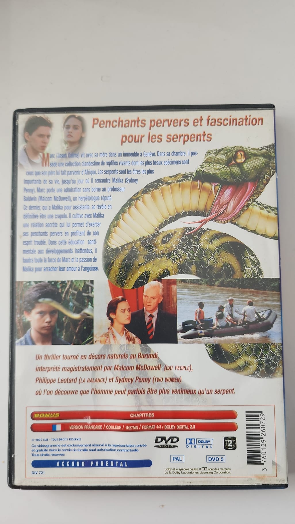 Venins – DVD édition française