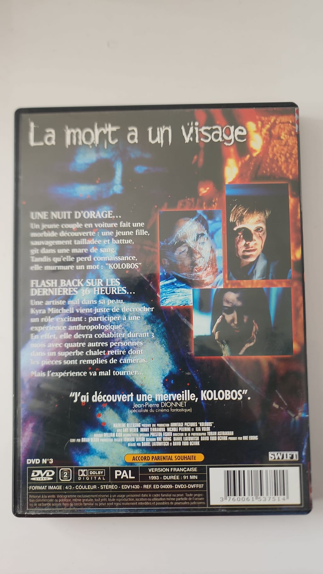 Kolobos – La mort a un visage – DVD Swift