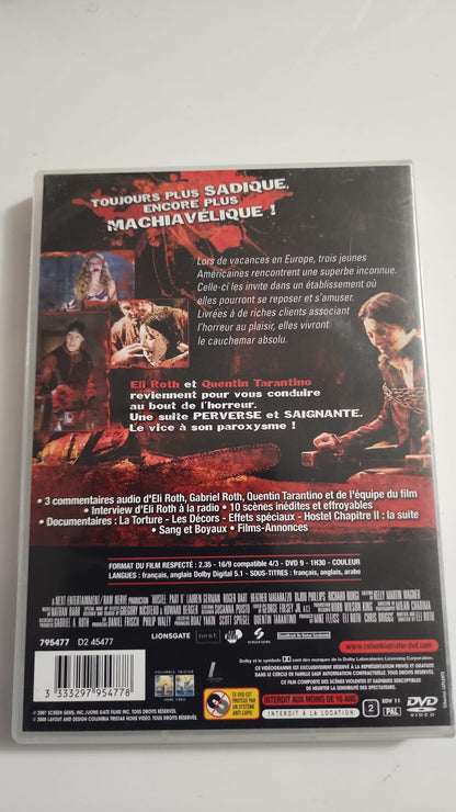 《人皮客栈2》DVD – 伊莱·罗斯、昆汀·塔伦蒂诺 – 恐怖片 – 法语/原声 PAL制式