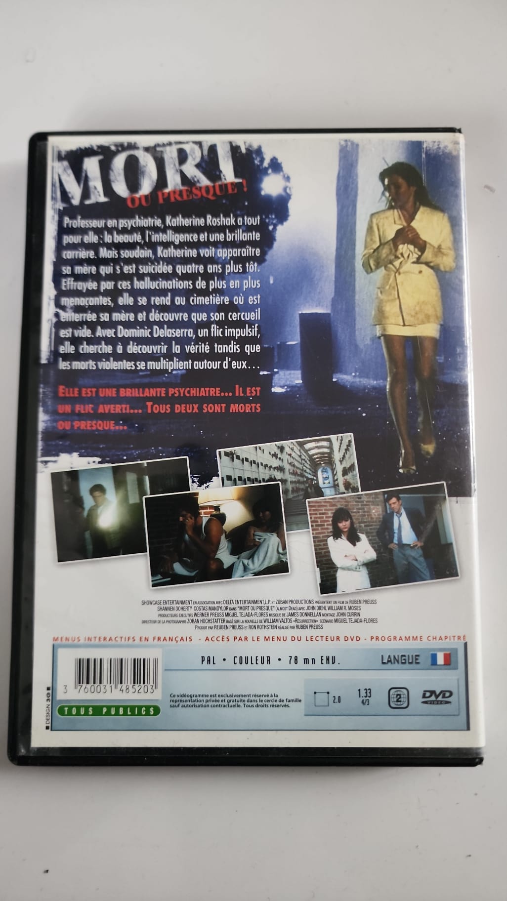 Mort ou presque ! – DVD – Shannen Doherty & Costas Mandylor – Occasion