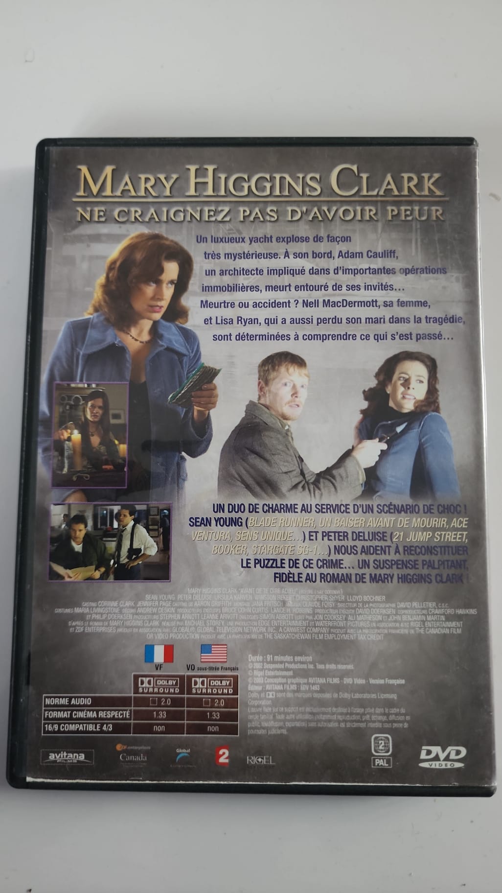 Avant de te dire adieu – DVD Mary Higgins Clark n° 7