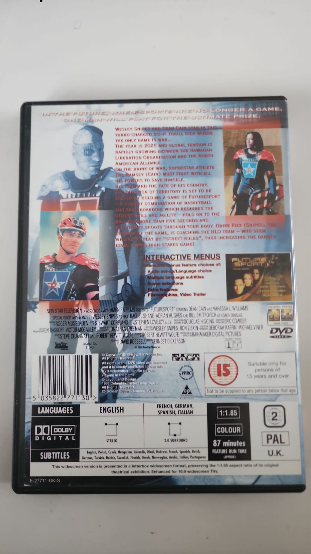 Future Sport – DVD Columbia TriStar – Édition britannique
