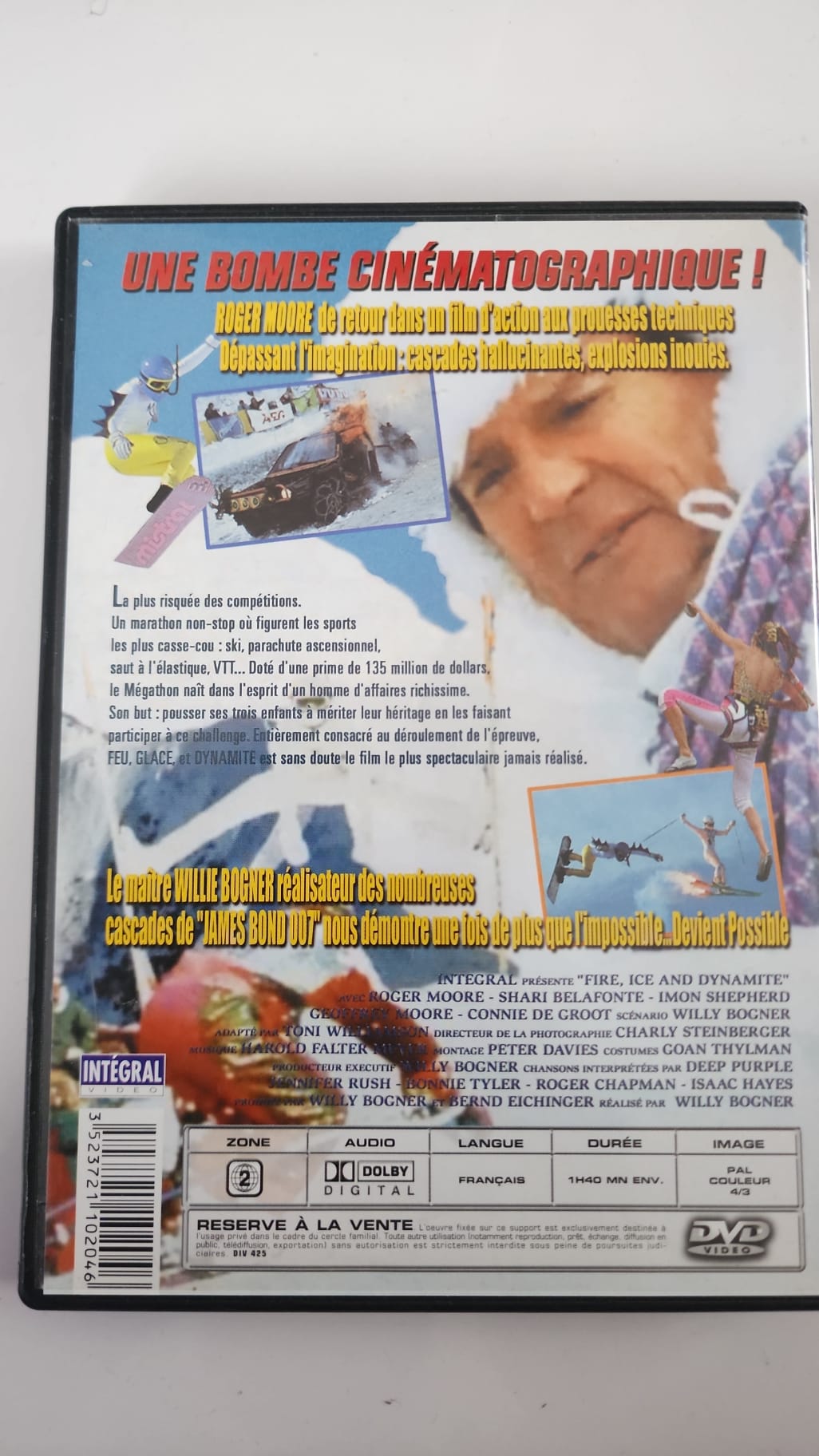 Feu, glace et dynamite – Le Mégathon – DVD Intégral – Roger Moore