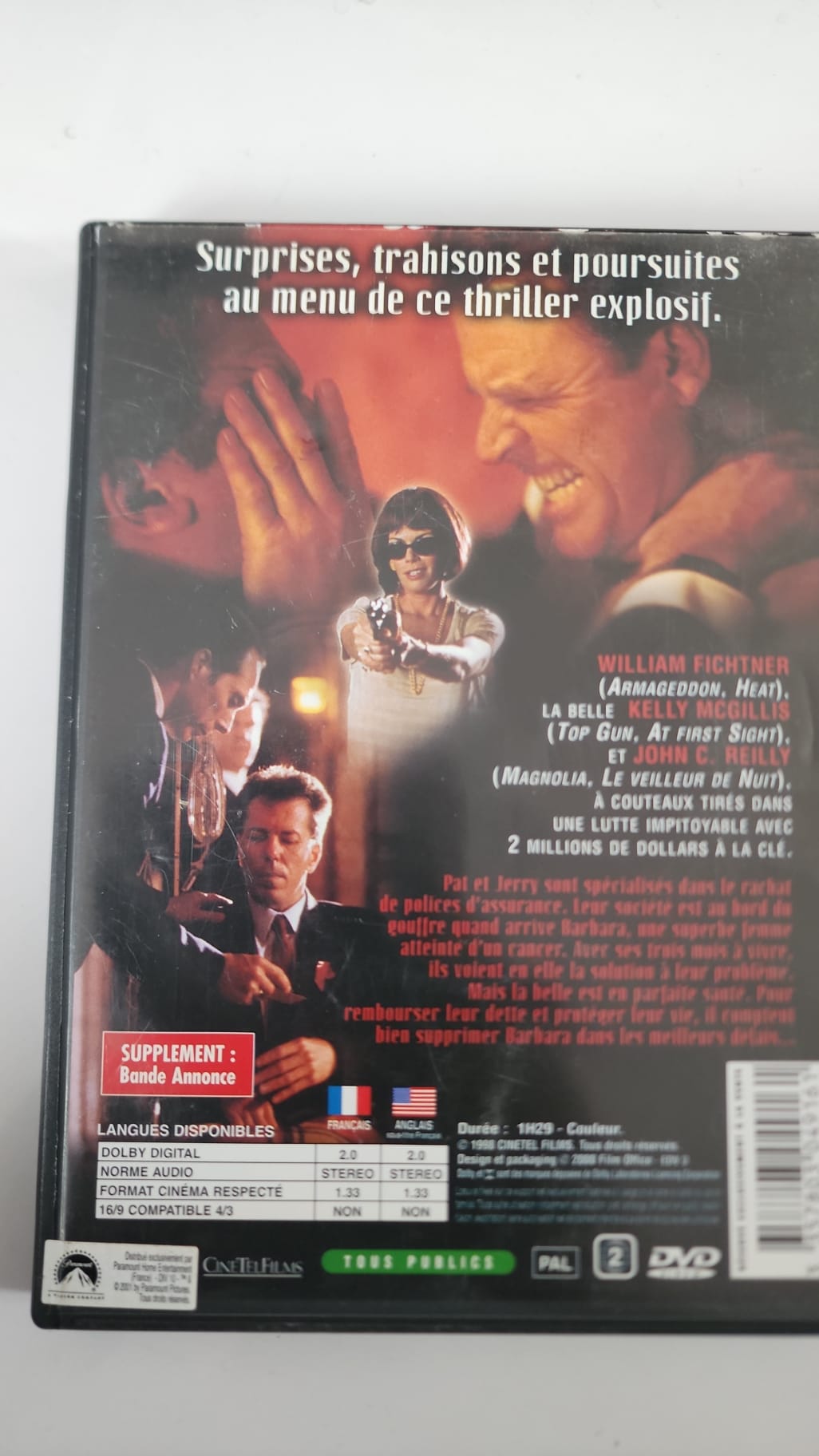 Mortel Business – DVD Ciné Vidéo – John C. Reilly, William Fichtner et Kelly McGillis