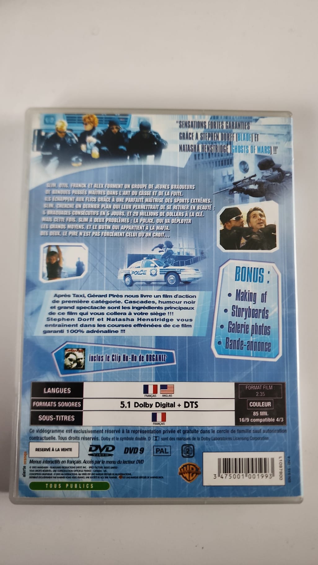 Riders – DVD Warner Home Video – Édition française – Gérard Pirès