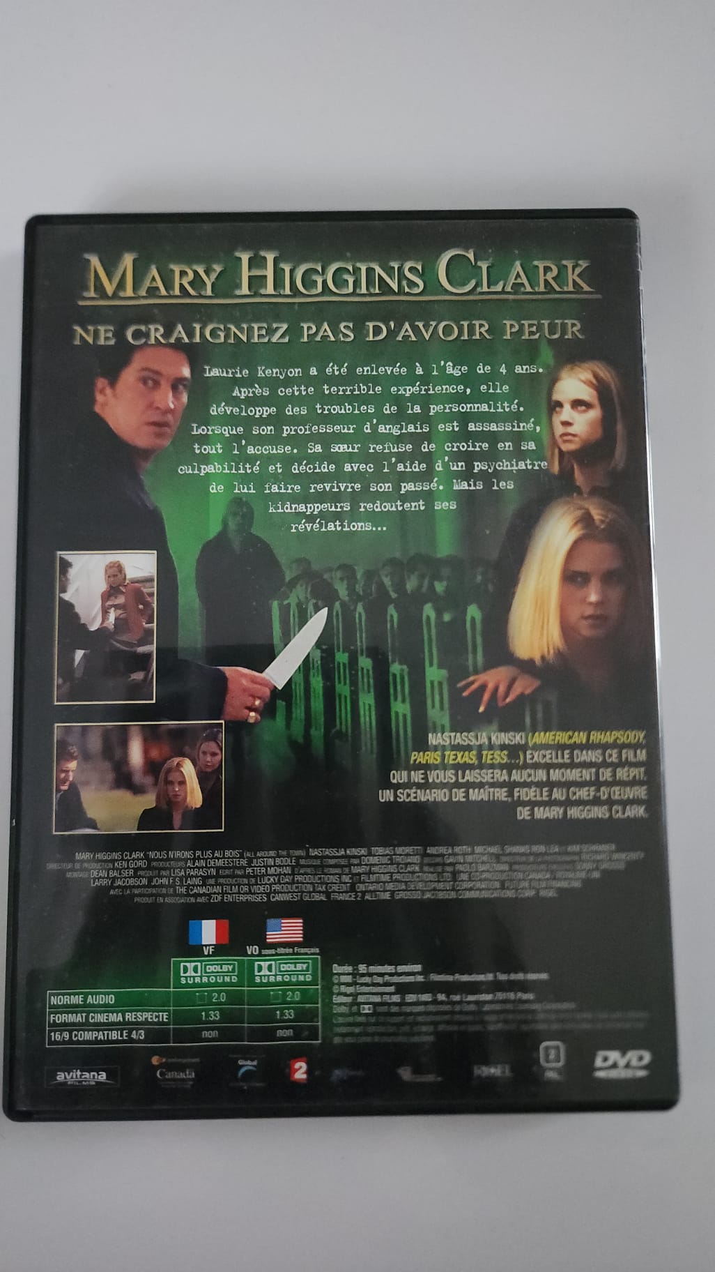 Nous n’irons plus au bois – DVD Mary Higgins Clark Collection n° 1