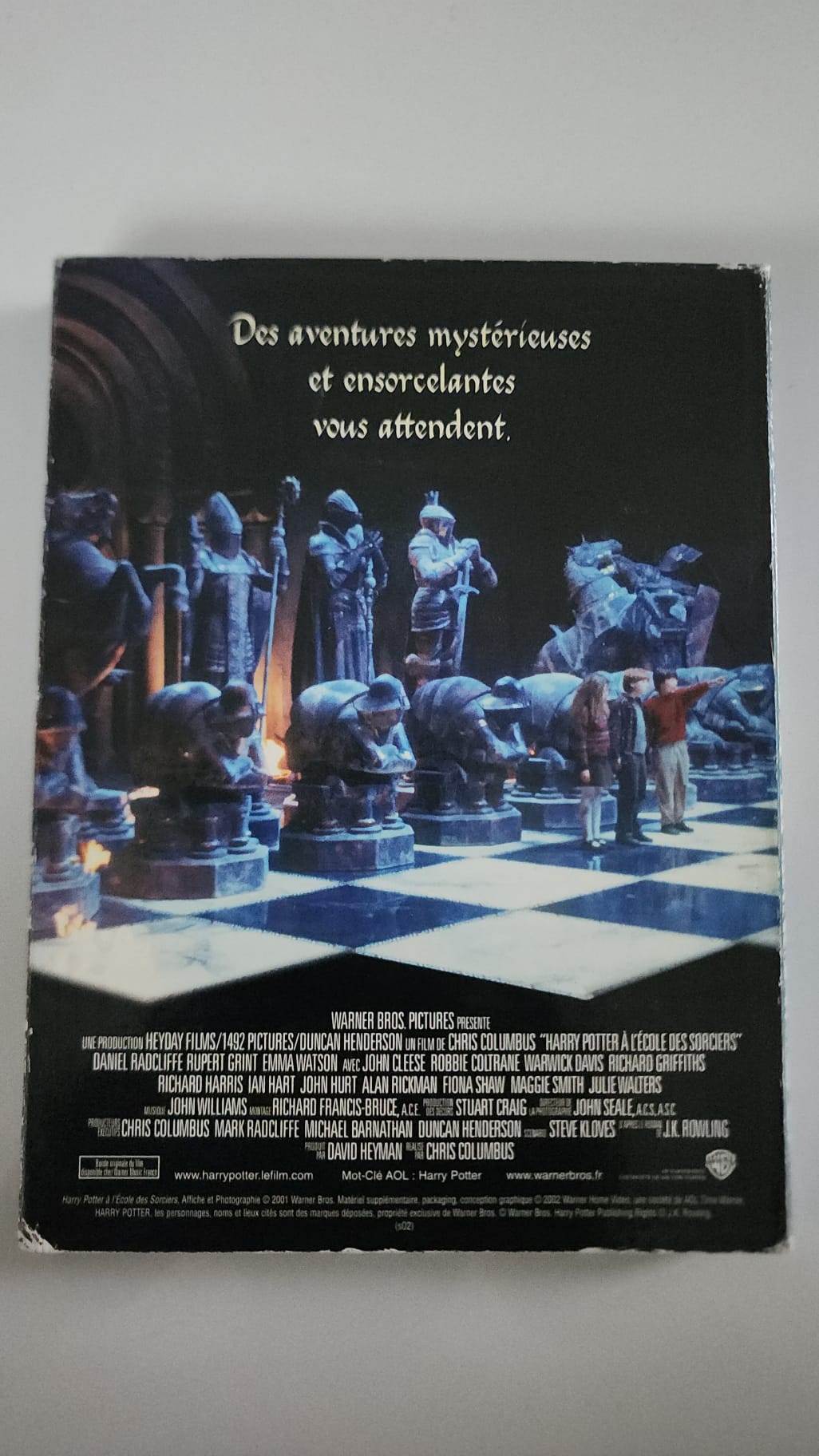 Harry Potter à l’école des sorciers – DVD Warner – Jaquette bleue
