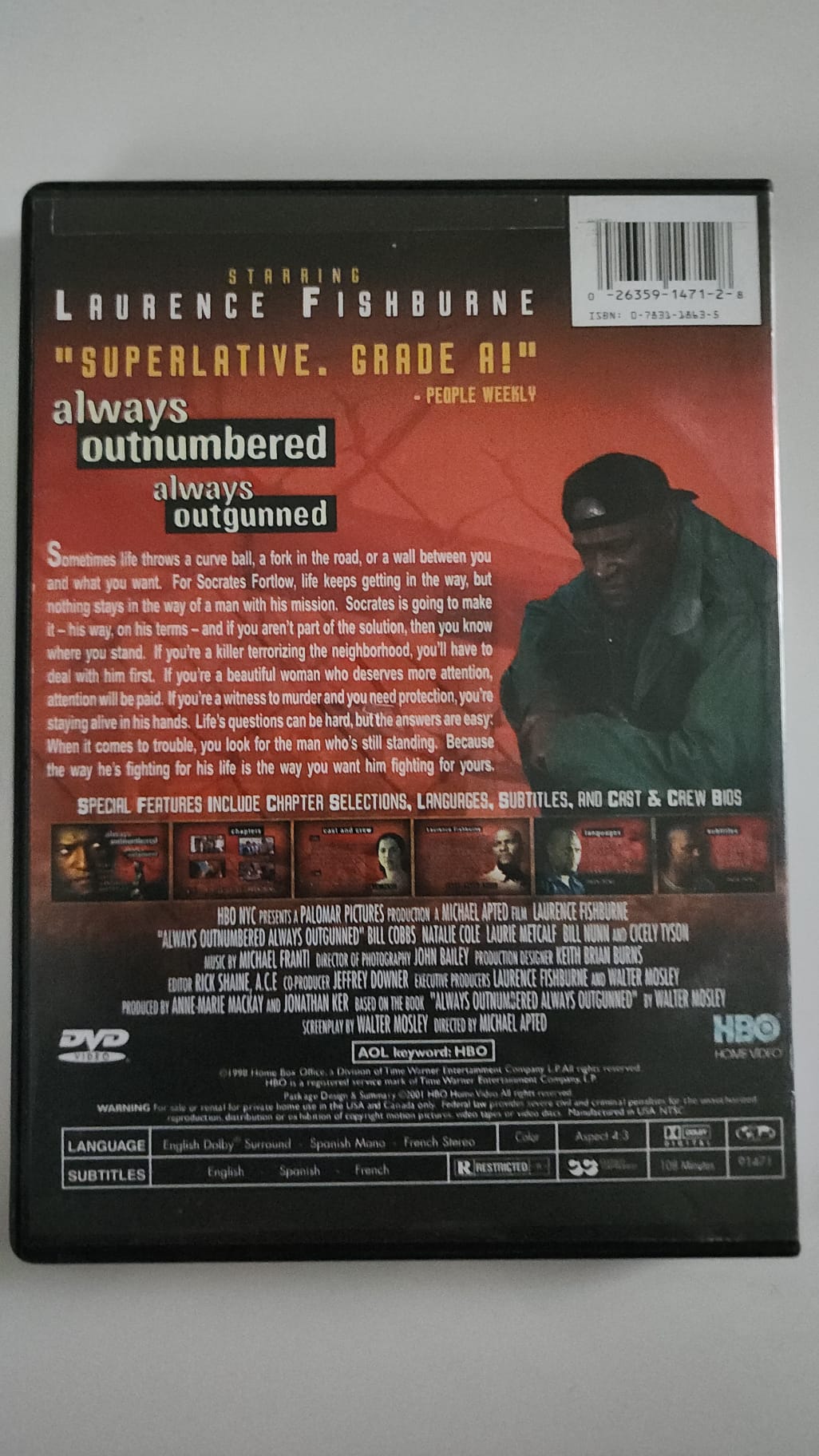 Always Outnumbered, Always Outgunned – DVD HBO – Laurence Fishburne