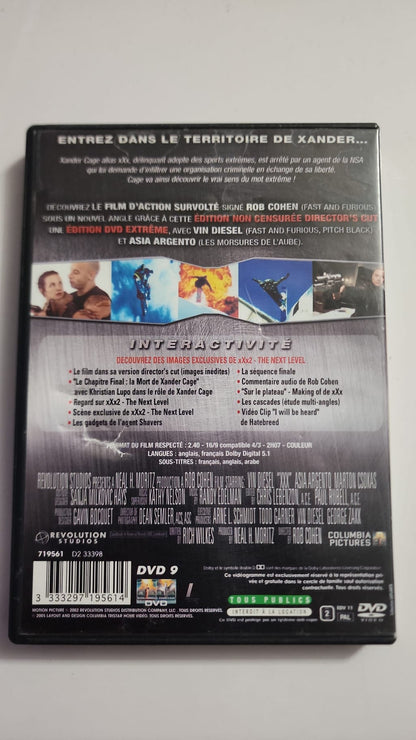 xXx Director’s Cut DVD verso