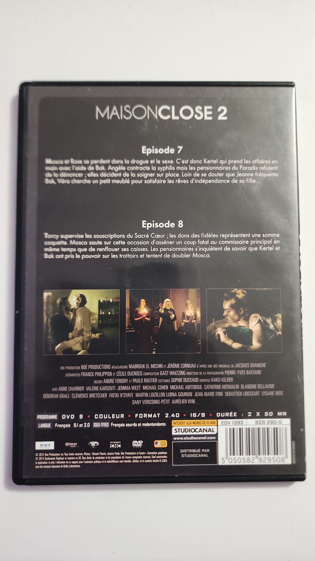 Maison Close saison 2 épisodes 7 et 8 DVD face avant