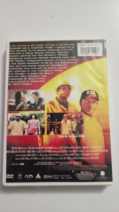 After the Sunset DVD import – dos de la jaquette