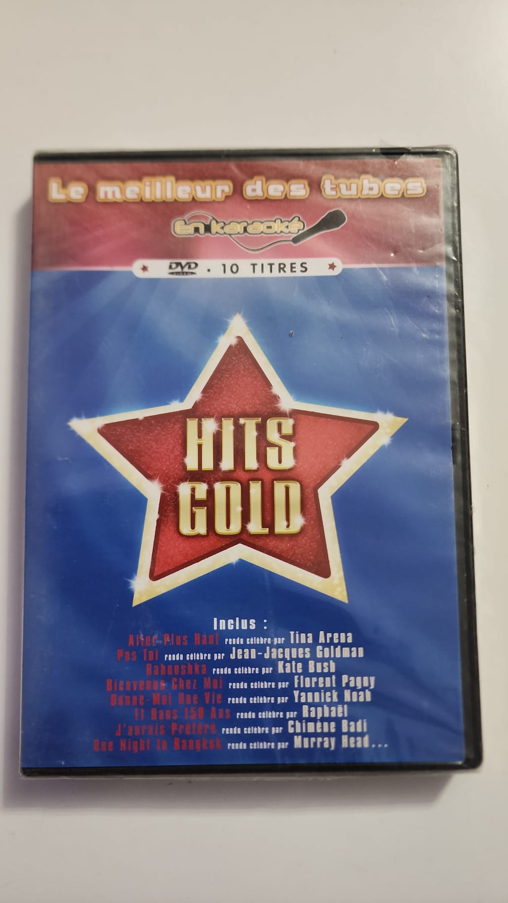 Hits Gold – Le meilleur des tubes – DVD karaoké 10 titres – Neuf
