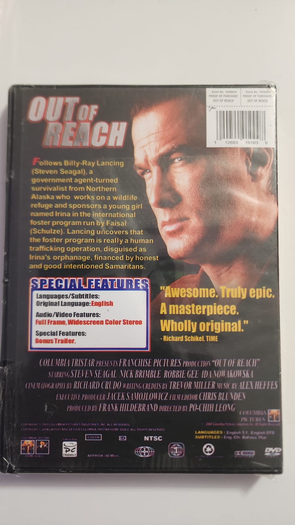 Out of Reach – Steven Seagal – DVD neuf NTSC – Version anglaise