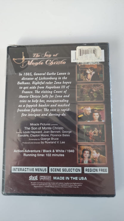 El hijo de Montecristo – DVD – Louis Hayward, Joan Bennett – Nuevo