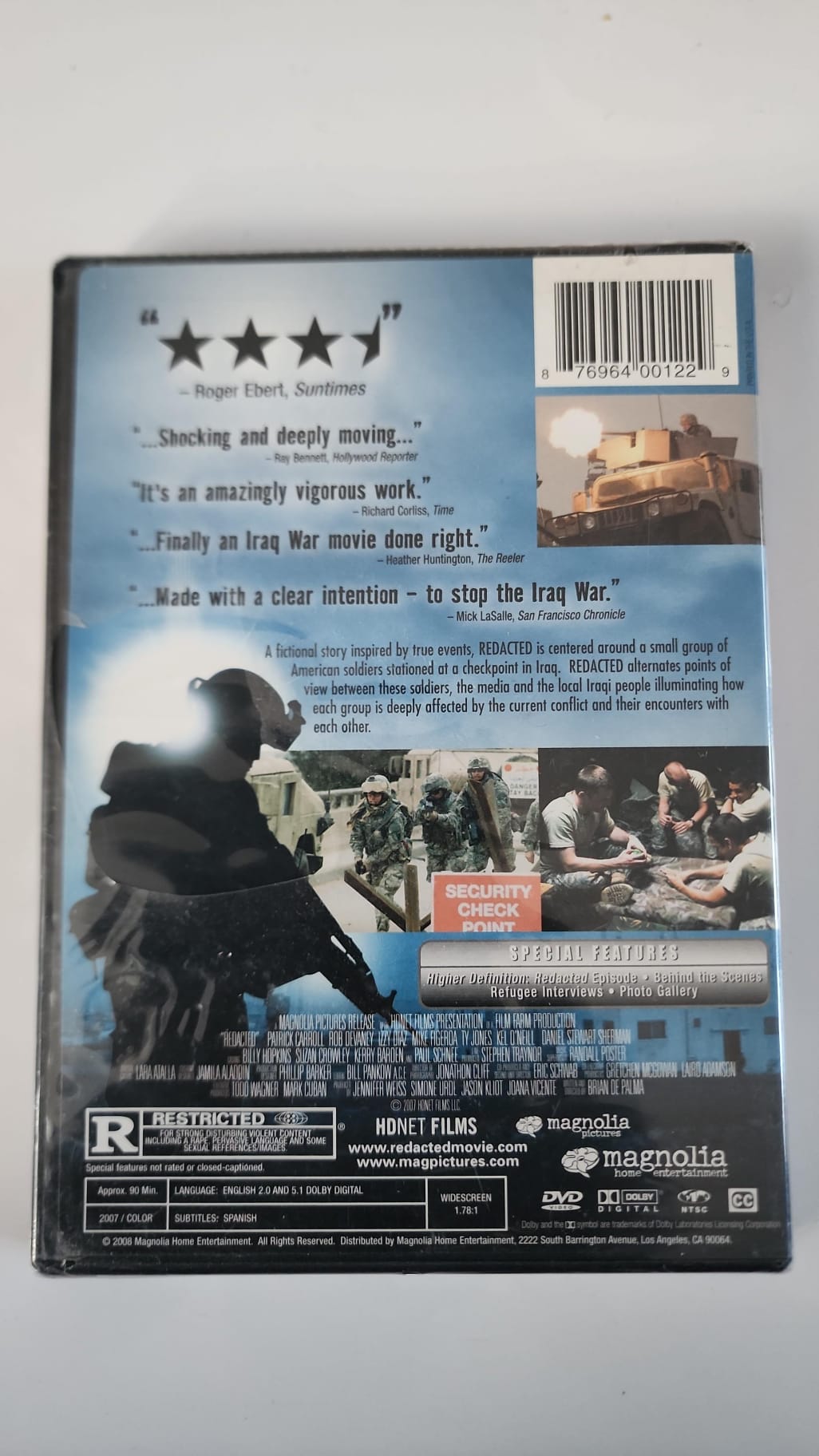 Redacted – DVD – Brian De Palma – Edición Magnolia – Nuevo
