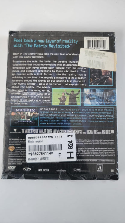 The Matrix Revisited DVD, jaquette arrière