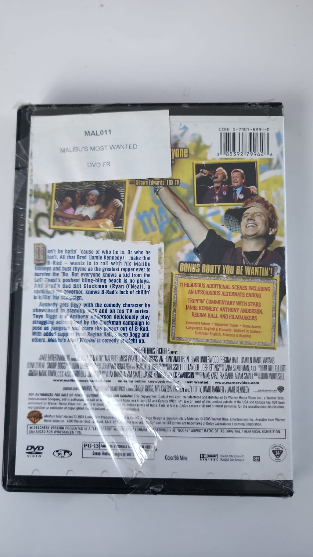 Malibu’s Most Wanted DVD, jaquette arrière