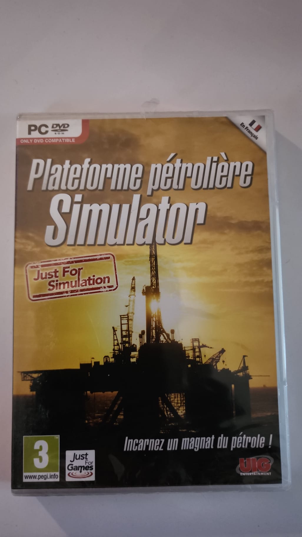Plateforme pétrolière Simulator – PC DVD-ROM neuf – Just For Simulation