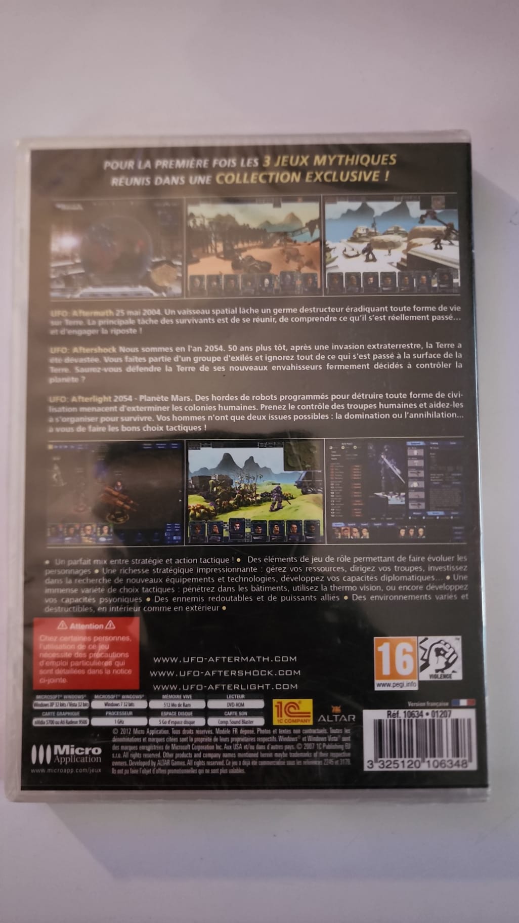 UFO Trilogy – PC DVD-ROM neuf – Version française – Gamer For Ever