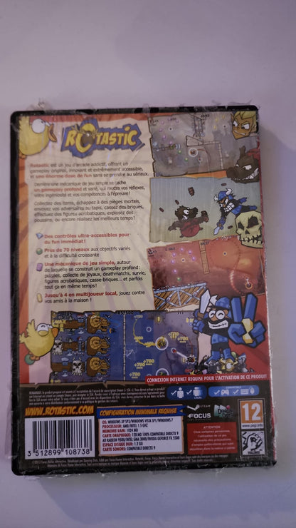 Rotastic PC, dos de la jaquette Focus Home Interactive