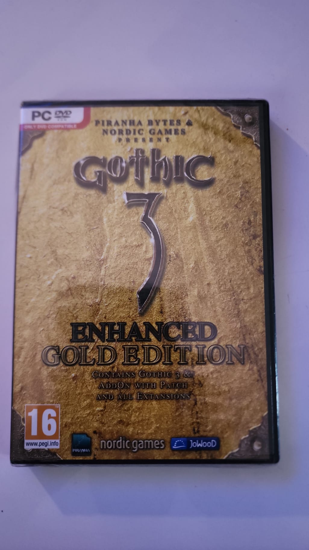 Gothic 3 Enhanced Gold Edition PC DVD-ROM, jaquette avant