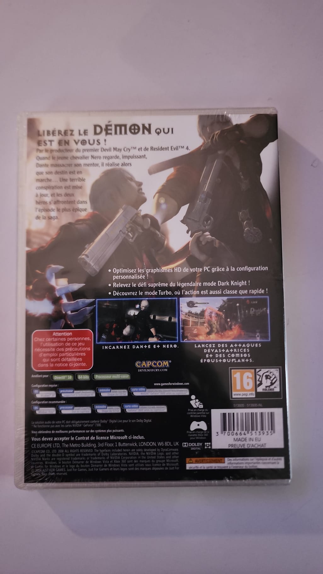 Devil May Cry 4 – PC DVD – Just For Gamers – Neuf