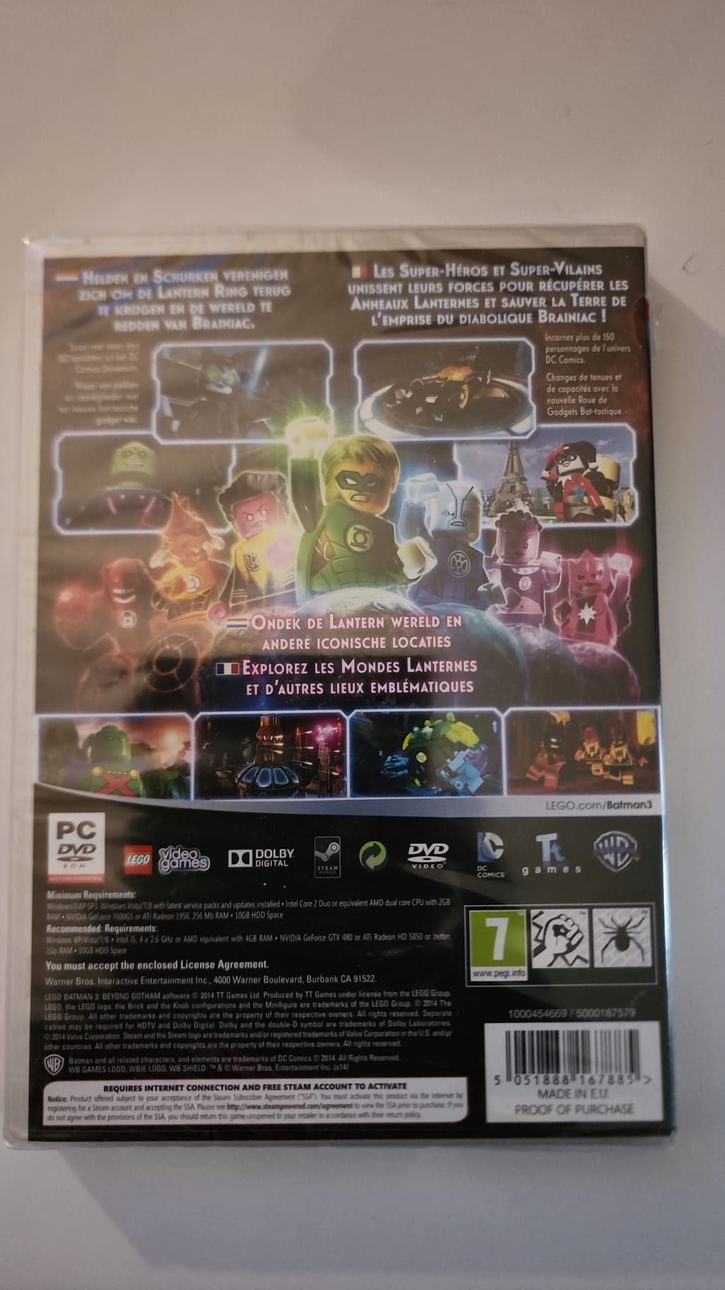 LEGO Batman 3 Beyond Gotham, jaquette arrière