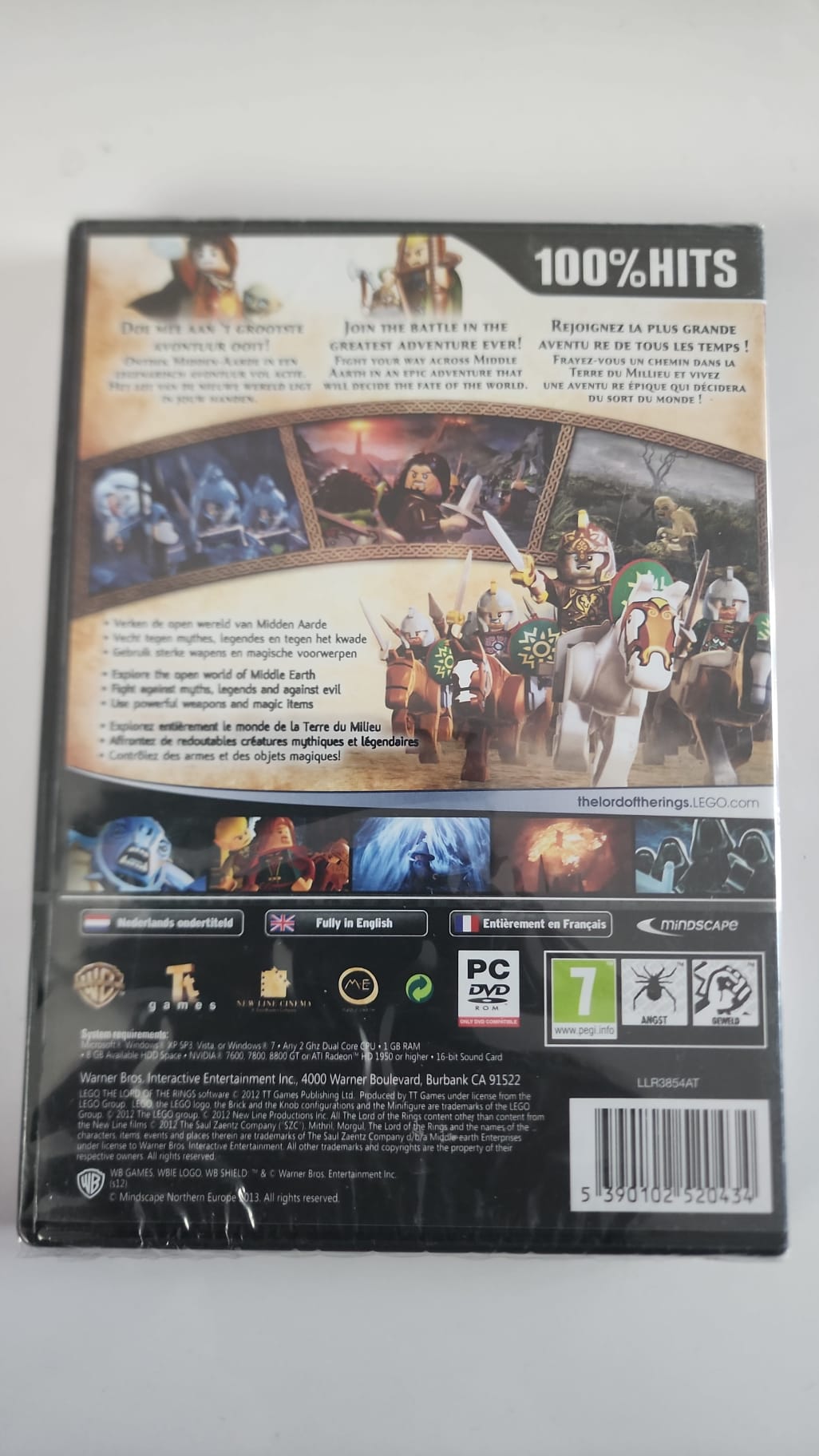 LEGO Le Seigneur des Anneaux – PC DVD-ROM – 100 % Hits – Français – Neuf
