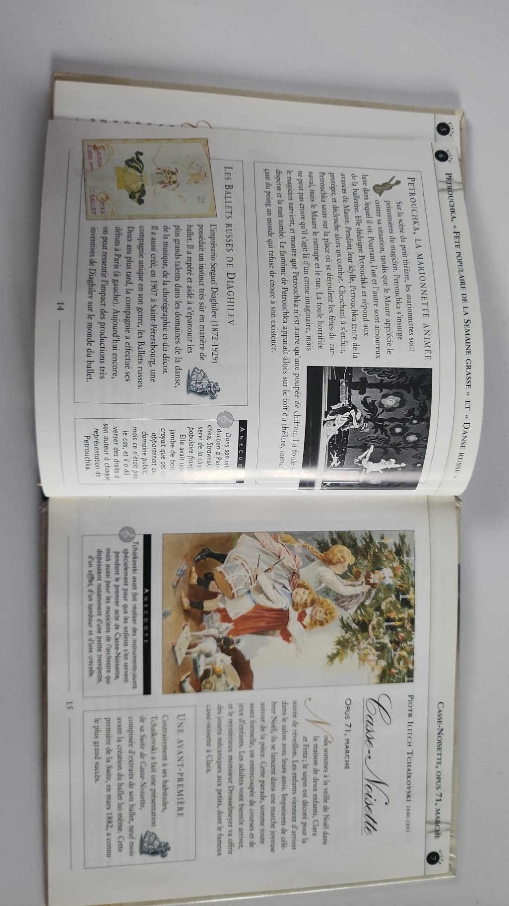 Une soirée au ballet – intérieur du livre illustré