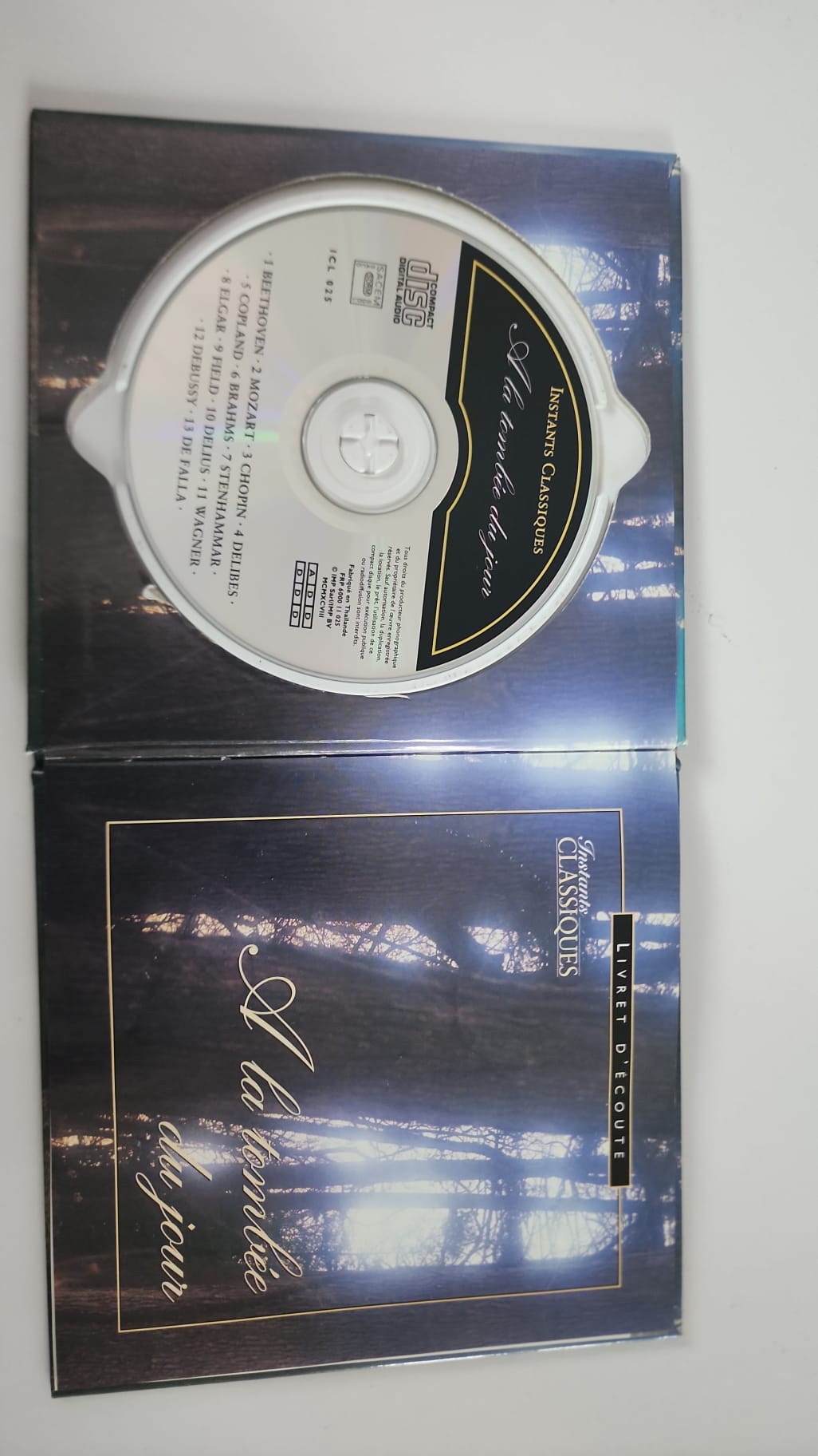 À la tombée du jour – CD audio et livret