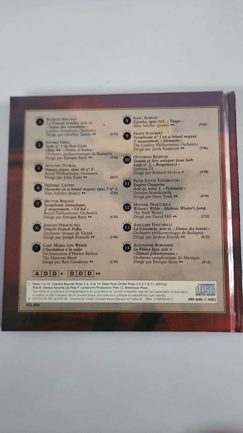 Invitation à la danse – CD et livret
