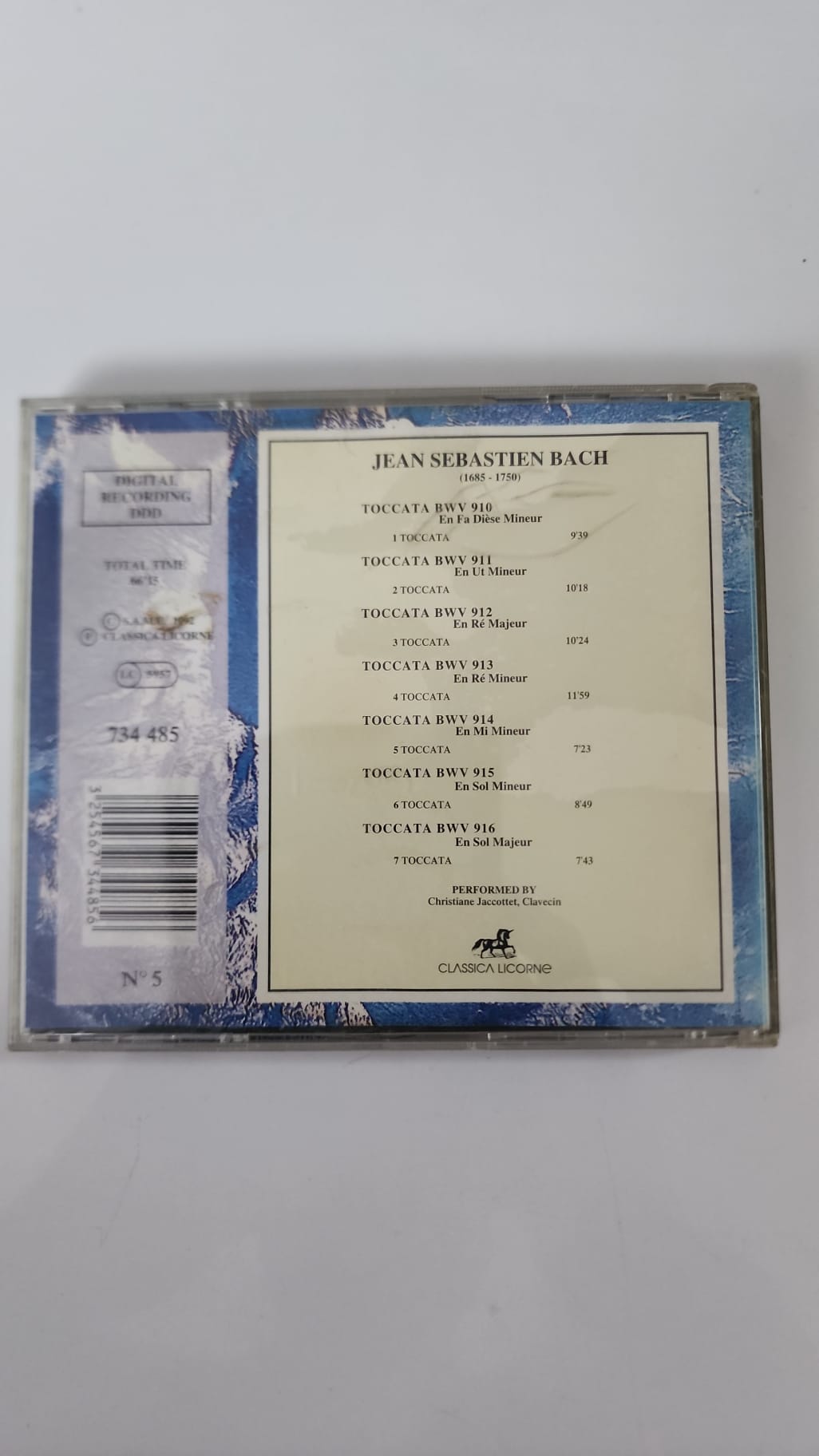 Bach – Les Grandes Toccatas – CD Classica Licorne