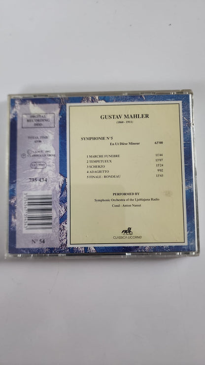 Mahler – Symphonie n° 5 – Anton Nanut – CD Classica Licorne