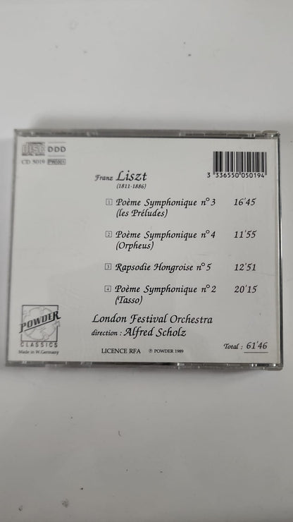Liszt – Poèmes symphoniques – Alfred Scholz, London Festival Orchestra – CD Power Classics