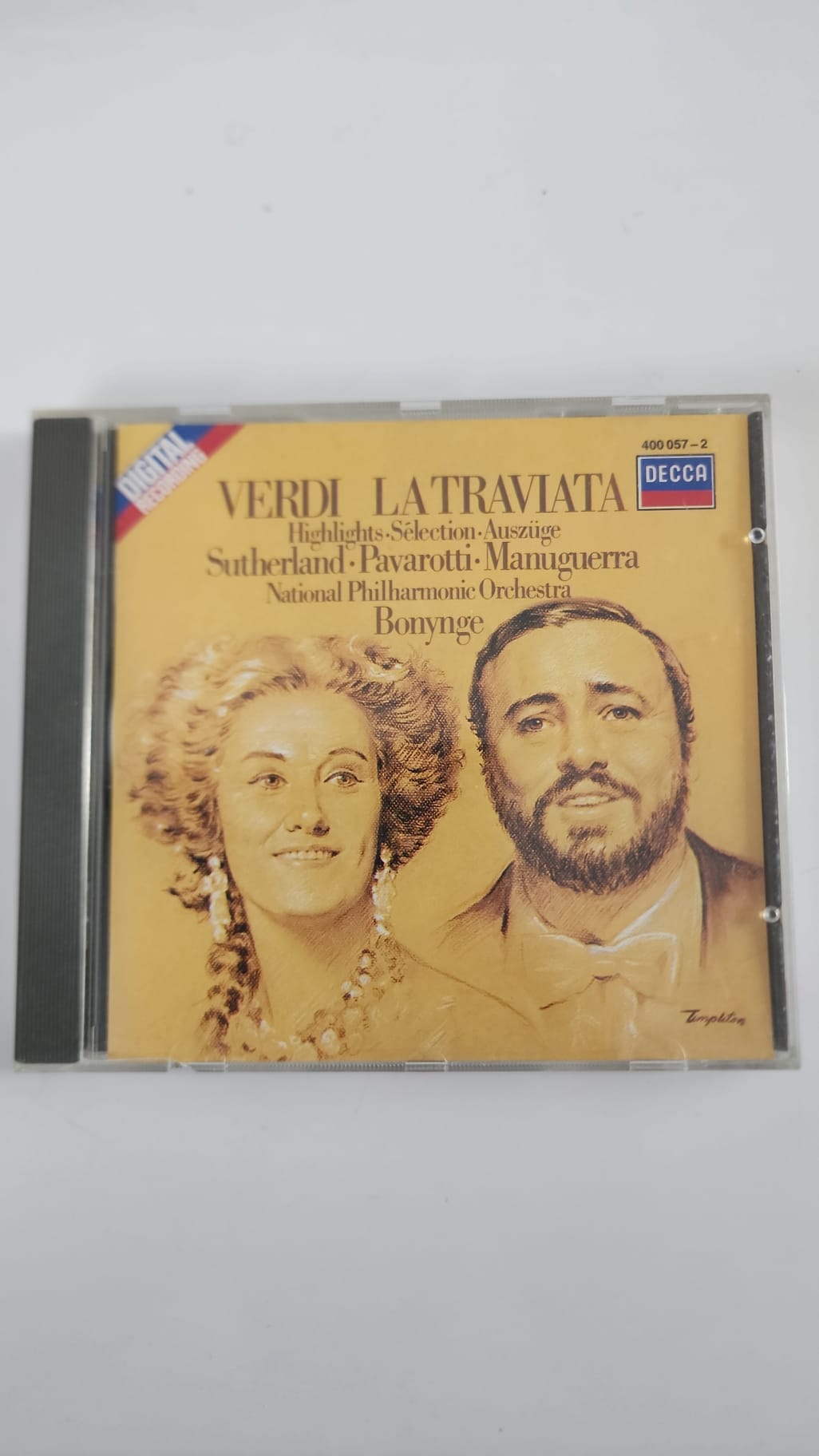 Verdi – La Traviata, sélection – Sutherland, Pavarotti, Bonynge – CD Decca