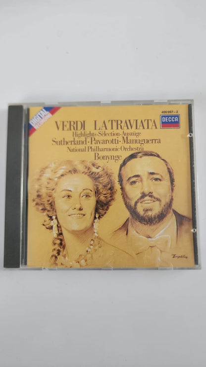 Verdi – La Traviata, sélection – Sutherland, Pavarotti, Bonynge – CD Decca