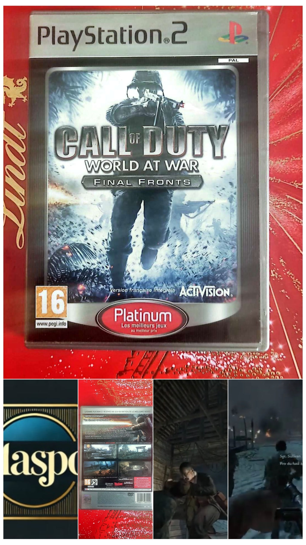 Jeu vidéo : Call of Duty world AT war jeu playstation 2