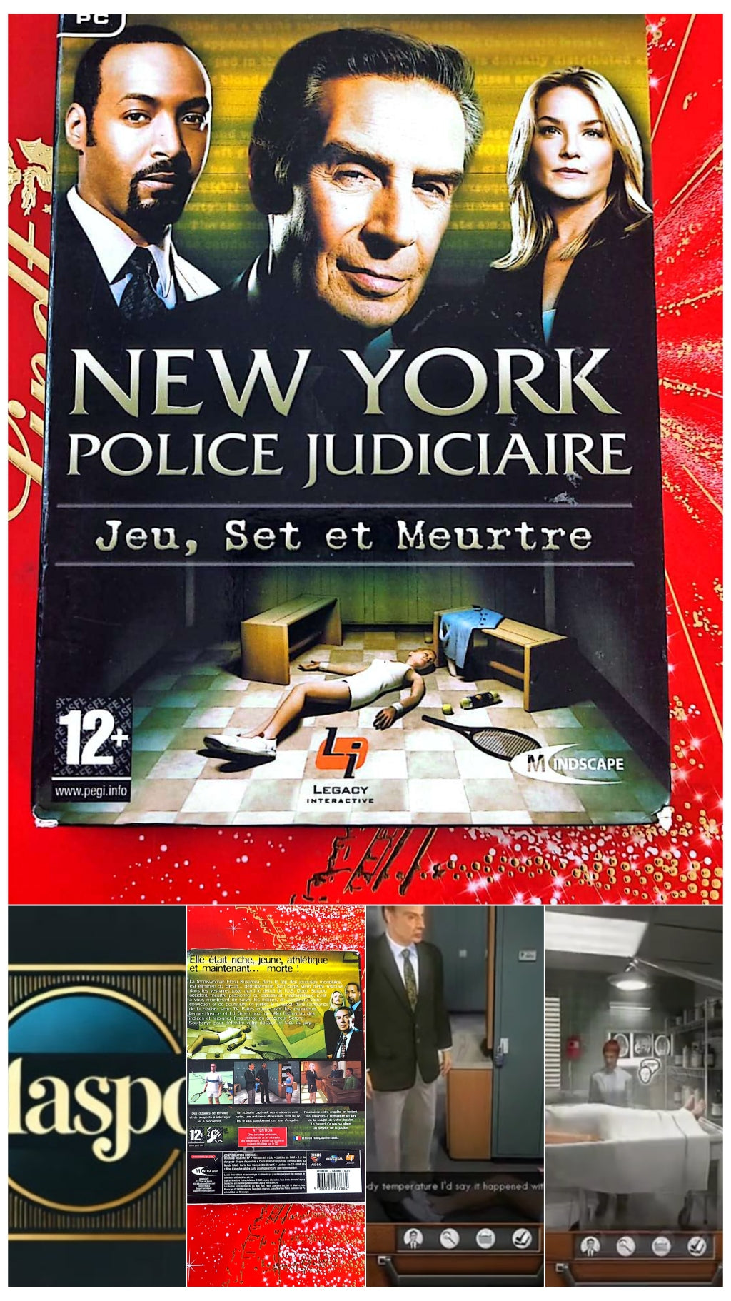 Jeu vidéo PC : New York Police Judiciaire jeu set et Meurtre