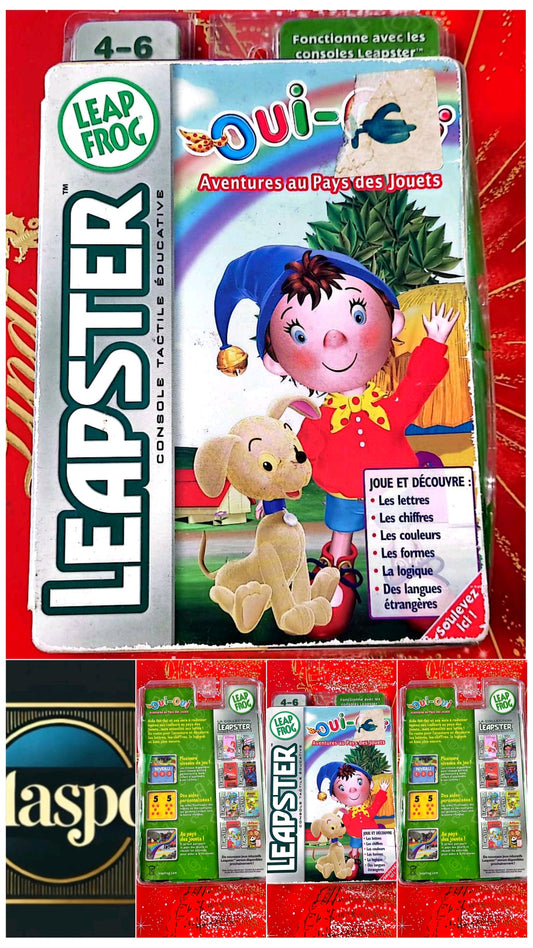 Jeu vidéo : Cartouche éducative LeapFrog Leapster – Oui-Oui : Aventures au Pays des Jouets (4-6 ans, version française, apprentissage lettres et chiffres)