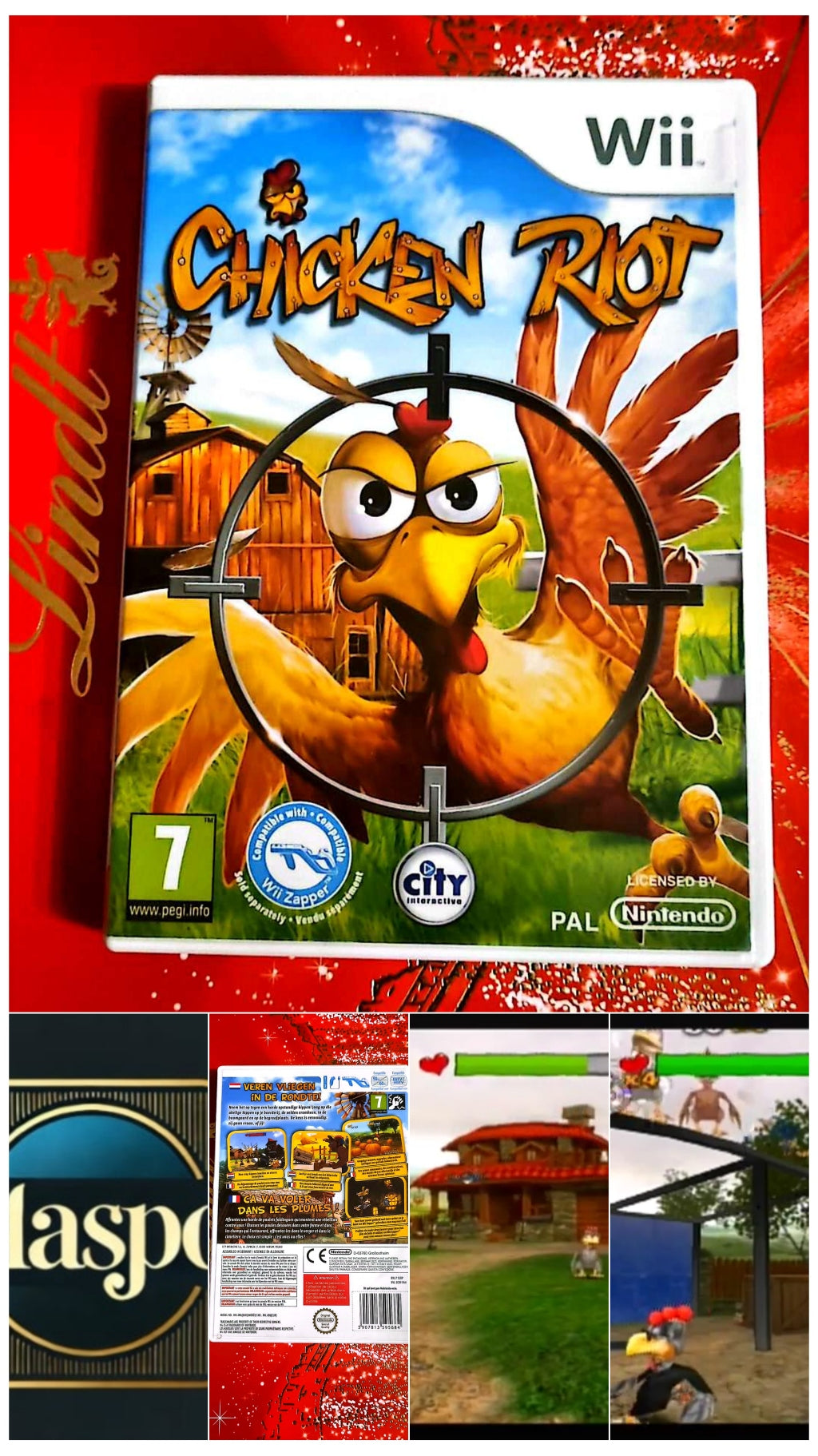 Jeu vidéo Wii : chicken riot
